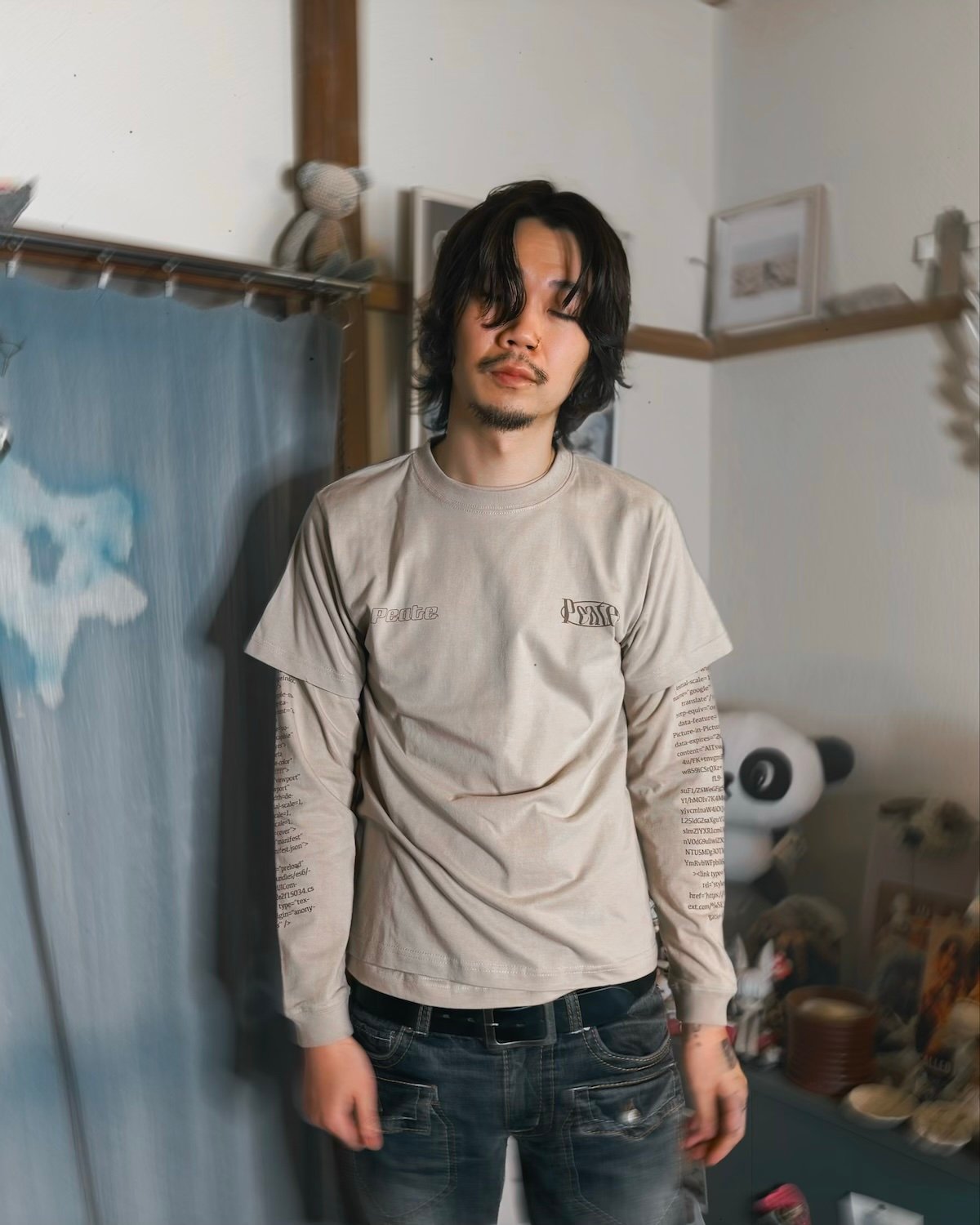 peate スウェット Peate layered T-shirt 2P(Beige) | Peate
