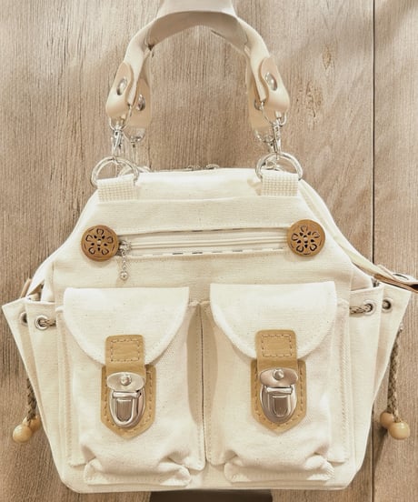 8号帆布 パカッとショルダーバッグ(生成)