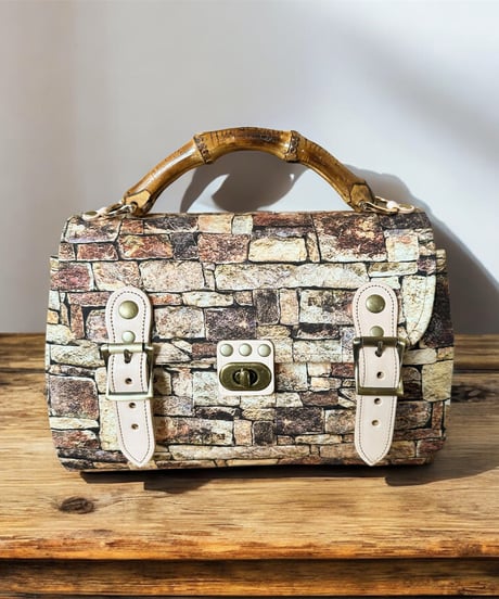 Carter messenger bag(ブラウン)レンガ調