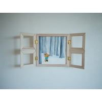 ちゅうくらいの原画　えほんとつばめ 「あのこ げんきに してるかなあ」