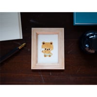 小さな原画　あきのもりゆうびんきょく「ここにあしたのぼくへのおてがみはさんどこ」