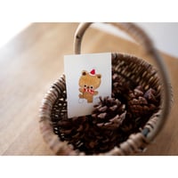 クリスマスのちいさな原画「ゆきだま かざろう」