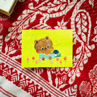 小さな原画　えほんとつばめ 「このほん どのくらいすきか せーので いいあおう。せーのっ」