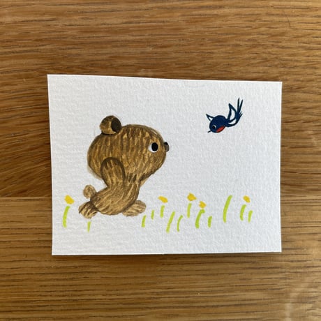 もっと小さな原画  えほんとつばめ（またはるがきて１）「あっ」