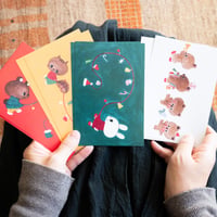 Very Merry Christmas Market POST CARD SET! <XMAS>