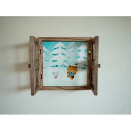 ちゅうくらいの原画　えほんとつばめ 「あのこがかえってきたら ここでパーティーしよう」