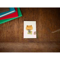 小さな原画　えほんとつばめ 「いっしょにねるの このこにする。 それから このこと このこと このこ」