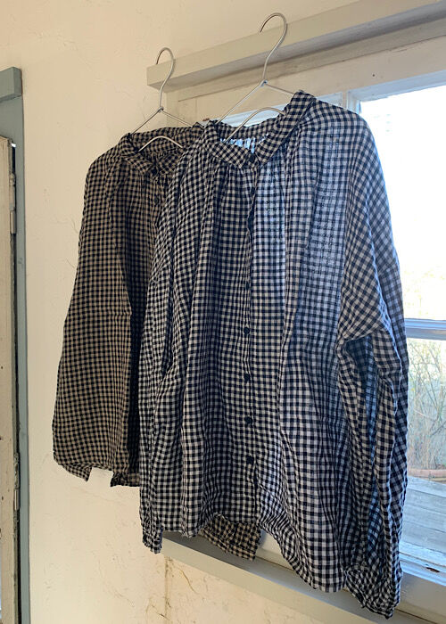 Nanakari 様❤️美品❤️北欧暮らしの道具店/ギンガムチェックリネンブラウス Nanakari 様❤️美品❤️北欧暮らしの道具店/ギンガムチェック