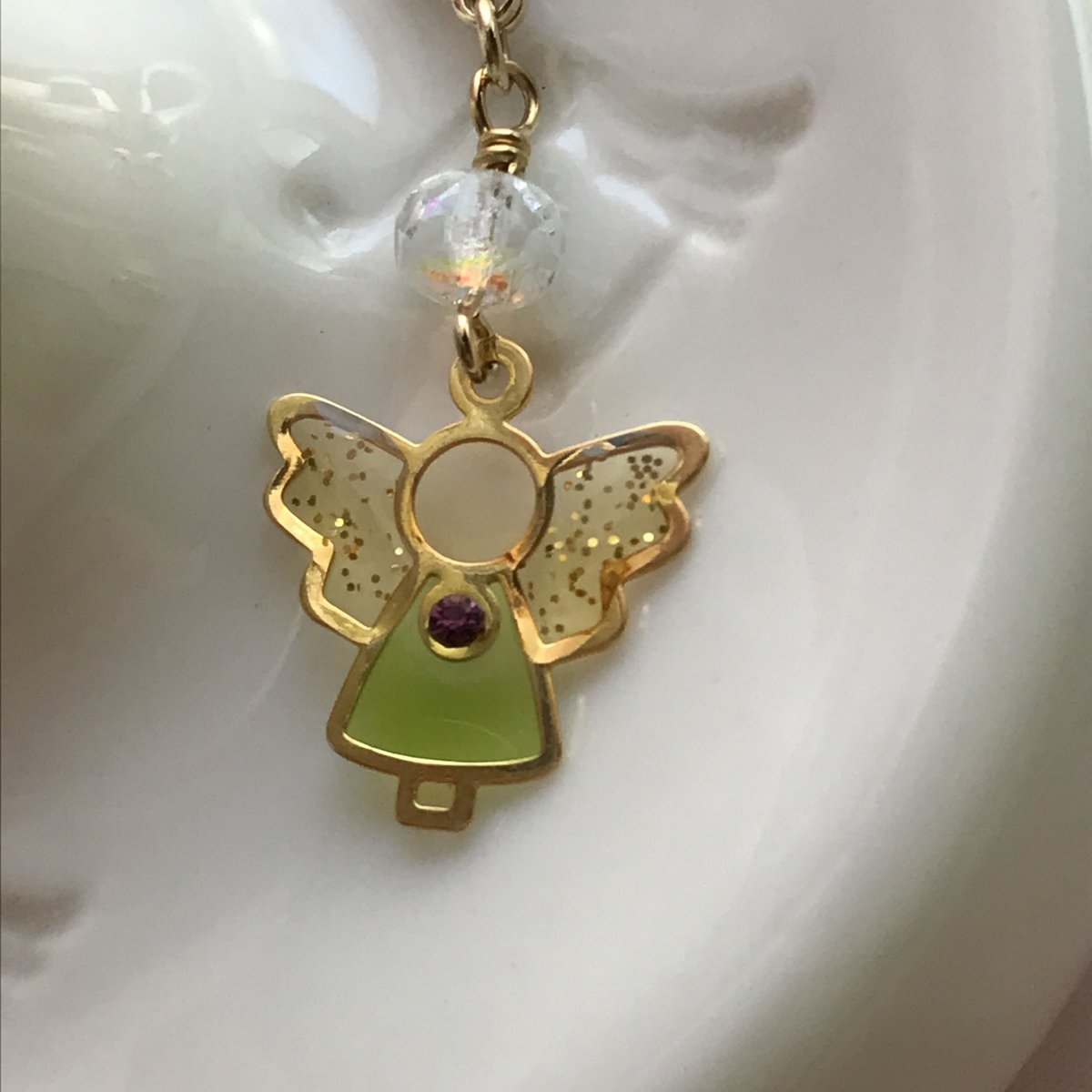 天使ちゃん ステンドグラス風 チャーム | HeartChord Jewel