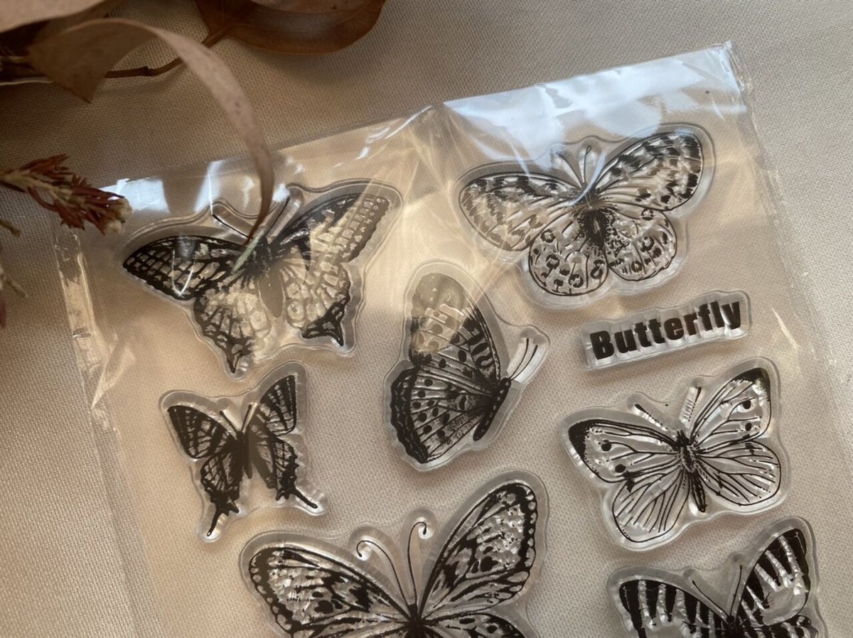 クリアスタンプ【蝶】 | owl