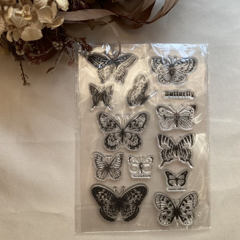 クリアスタンプ【蝶】 | owl