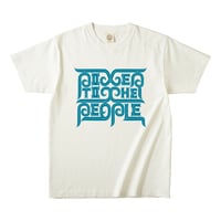 POWER TO THE PEOPLE オーガニックコットンTee  / エアリーホワイト（オーシャンブループリント）