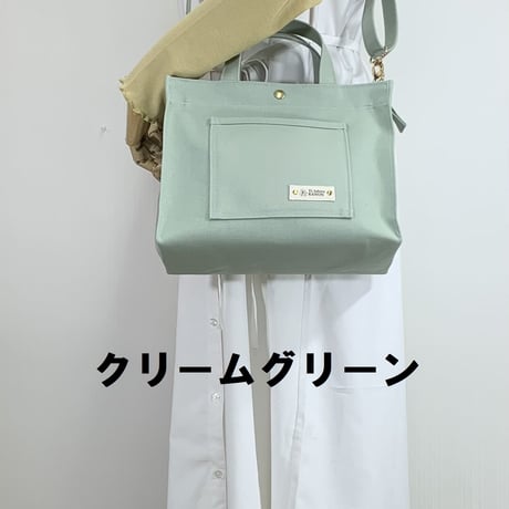 スクエアトート　ショルダー