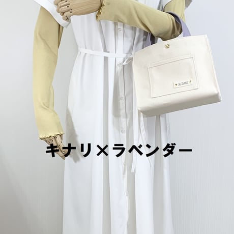 スクエアトート　ミニサイズ　バイカラー