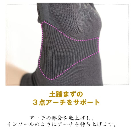 Tabio 外反母趾サポートソックス  24-26cm
