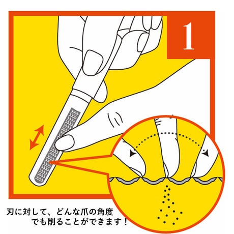 「魔法のつめけずり」　新発想の爪切り！　国内製　正規品