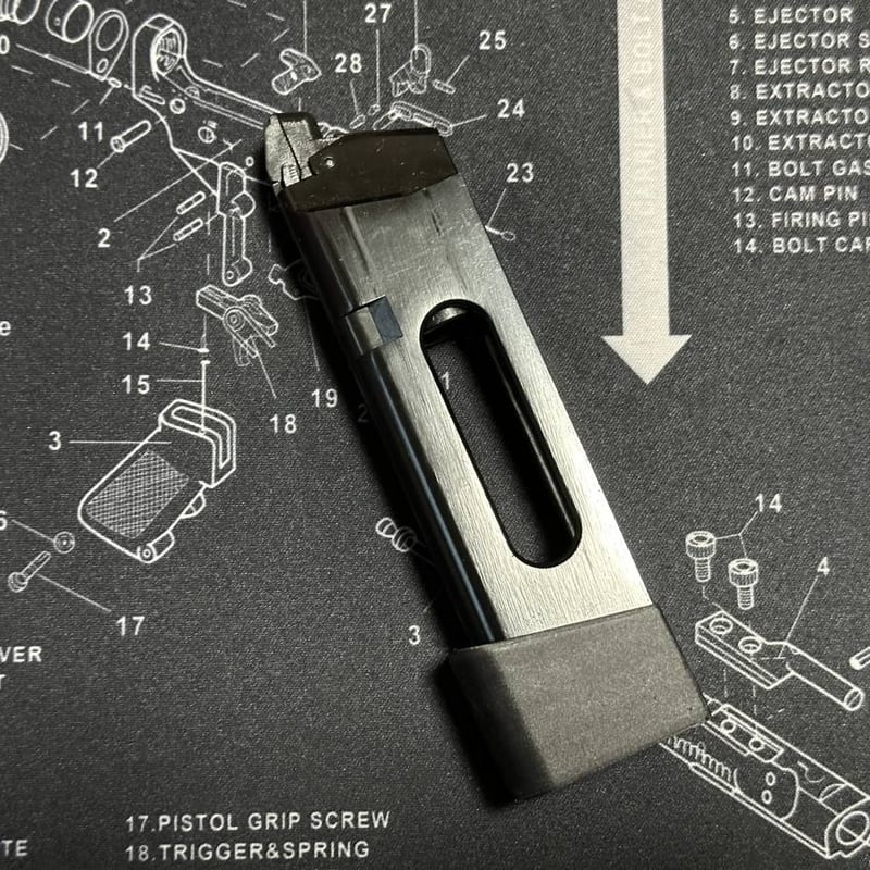 UMAREX GLOCK19対応 BATON BG17 CO2マガジン用グリップアダプタ 3個