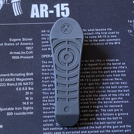 【鬼タフレジン使用強度UP版】MAGPUL CTR用ストックパッド　３セルリポ用　ダークパーカー塗装済
