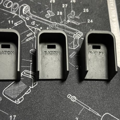 UMAREX GLOCK19対応 BATON BG17 CO2マガジン用グリップアダプタ　3個セット