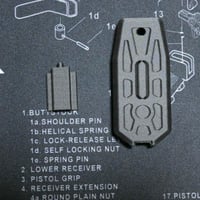 GHK M4 GMAG CO2対応　リアカンアダプター＆ベースプレート