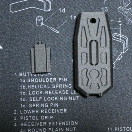 GHK M4 GMAG CO2対応　リアカンアダプター＆ベースプレート