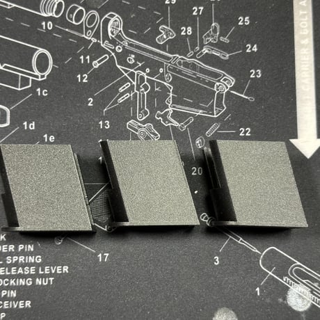 KSC M93R CO2マガジン用マガジンバンパー　3個セット