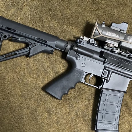 【鬼タフレジン使用強度UP版】MAGPUL CTR用ストックパッド　３セルリポ用　ダークパーカー塗装済