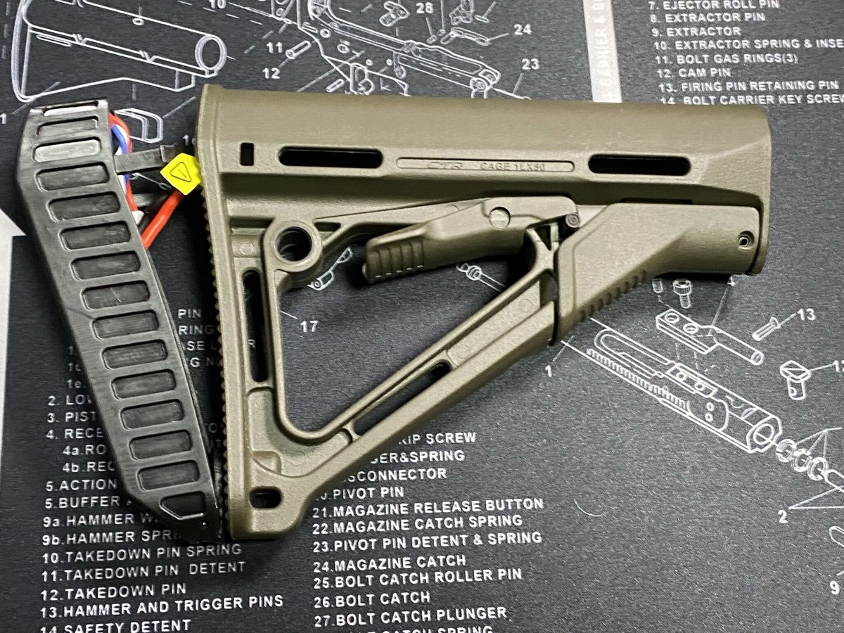 ガン　パーツ　CTR ストック Gray SAA MAGPULタイプ CTR Gen.2ストック DE | エアガンパーツ