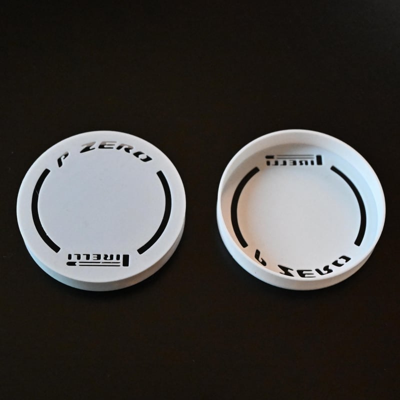 タミヤ F104用ラバータイヤ塗装テンプレート PIRELLI F1ロゴ 2枚セット