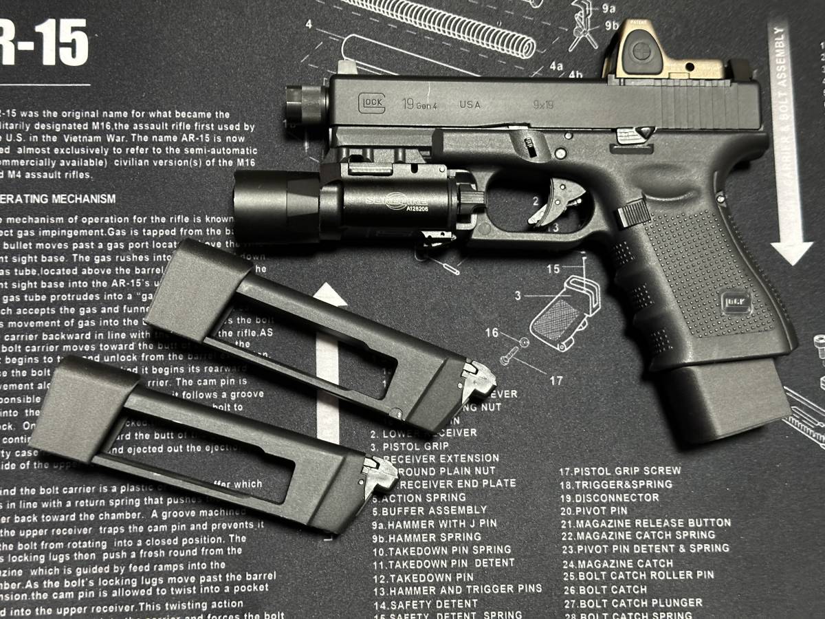 KJ KP-13 KP-17 CO2 G17 グロック マガジン 2本セット 2本 KJ Works グロック シリーズ CO2 マガジン KP13 KP17 KP18