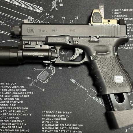 UMAREX GLOCK19対応 BATON BG17 CO2マガジン用グリップアダプタ　3個セット