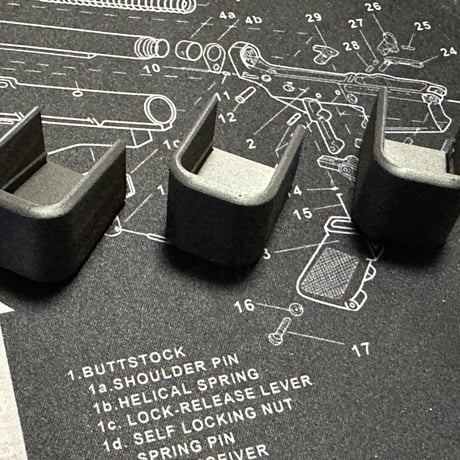 UMAREX GLOCK19対応 KJ WORKS CO2マガジン用グリップアダプタ　3個セット