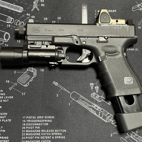 UMAREX GLOCK19対応 BATON BG17 CO2マガジン用グリップアダプタ　3個セット
