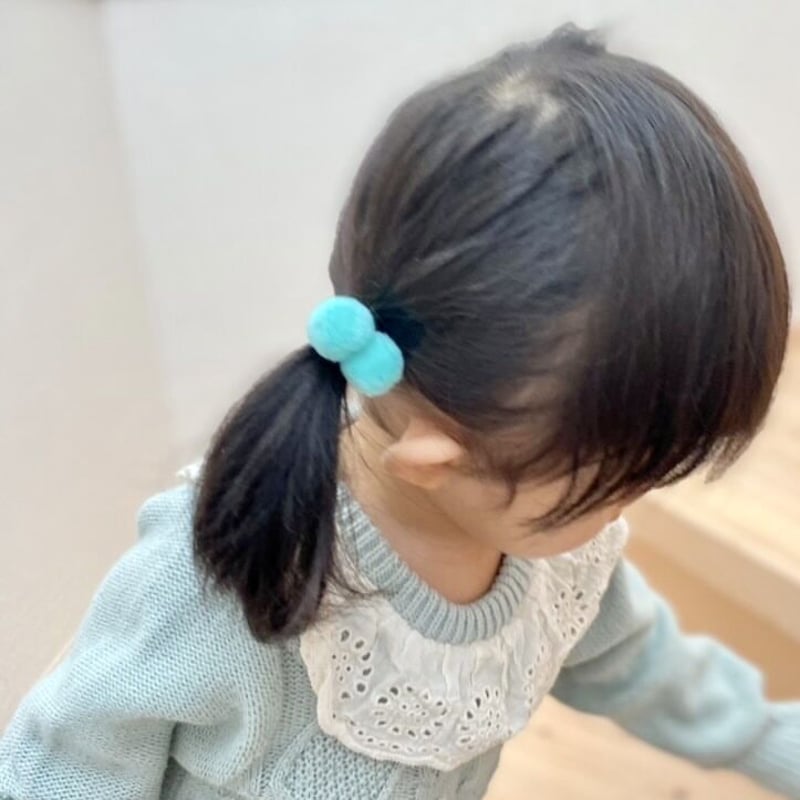2個setポンポンヘアゴム | OKAME ZAKKA