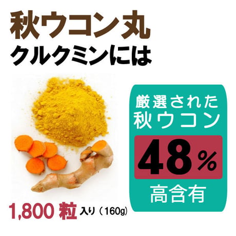 期限切迫品　秋ウコン丸 クルクミン みかんの皮配合 ポリフェノール 飲みやすい 粒タイプ 1800粒入り 健康プラス 韓国製 サプリメント