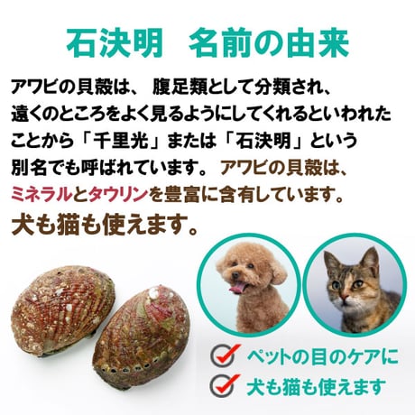ペット用 眼のサプリメント 石決明 せつけつめい 500粒入り 70g  食品素材  アワビの貝殻 高含有 決明子 枸杞の実 飲みやすい  韓国製 健康プラス