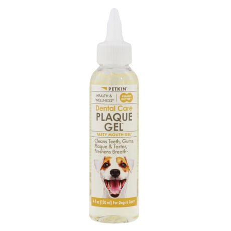 ペットキン 犬用 猫用 ピーナッツバター味 デンタルジェル 120ml デンタルケア 歯みがきの補助に Petkin