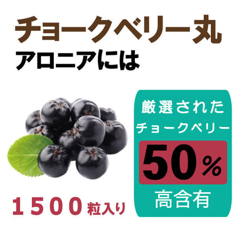 期限切迫品　チョークベリー丸 アロニア 目の健康 薄荷 決明子 アントシアニン 飲みやすい 粒タイプ 1500粒入り 健康プラス 韓国製 サプリメント