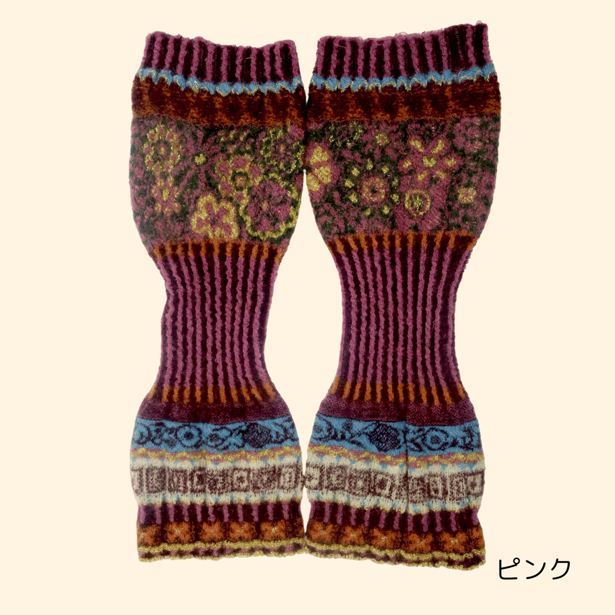 BUTAPANA☆ウールレッグウォーマー・ボーダー | chakana web shop