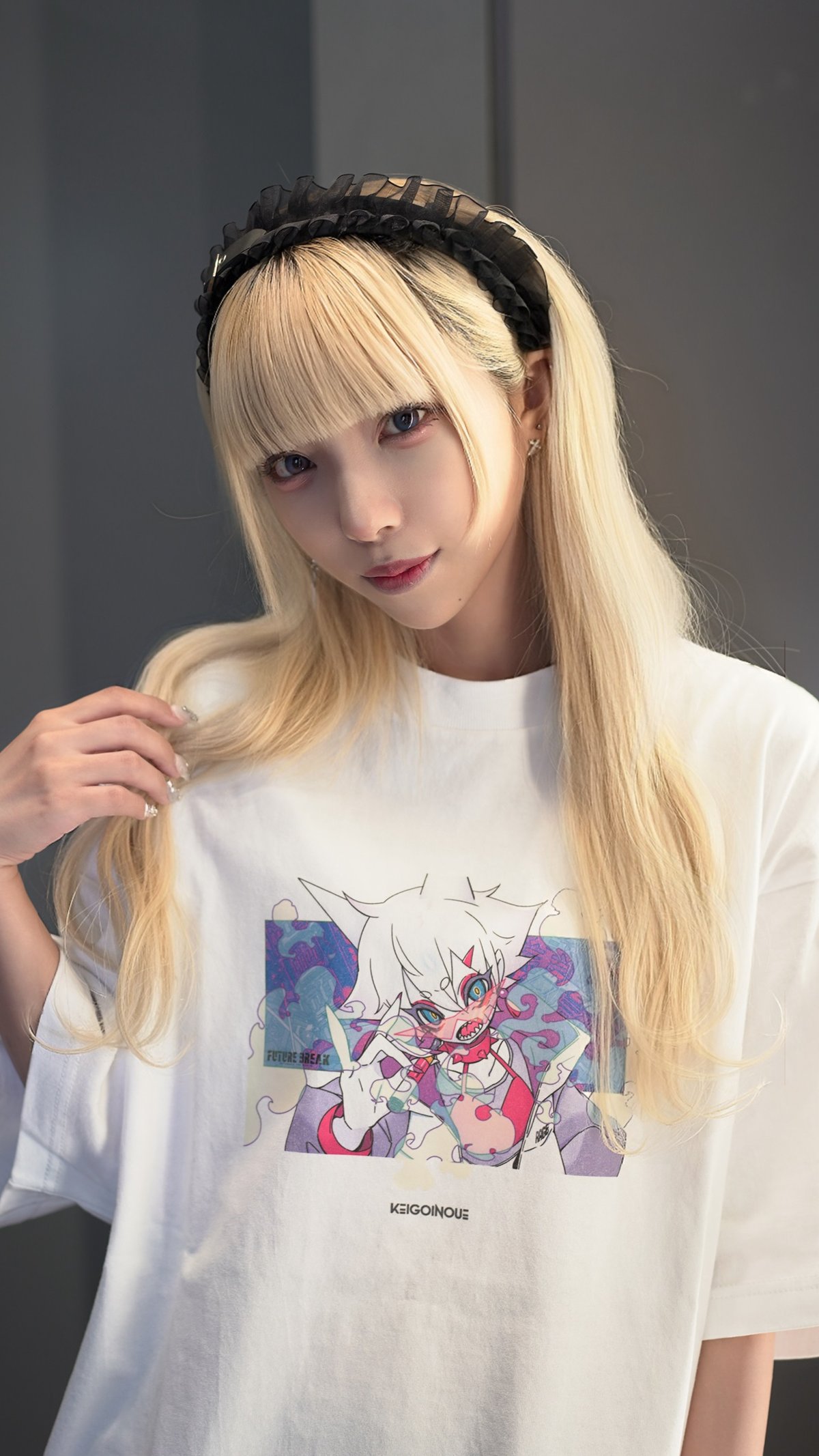 Ado x KEIGO INOUE コラボTシャツ　ブラックLサイズ Ado x KEIGO INOUE コラボTシャツ ブラックLサイズ 未使用品