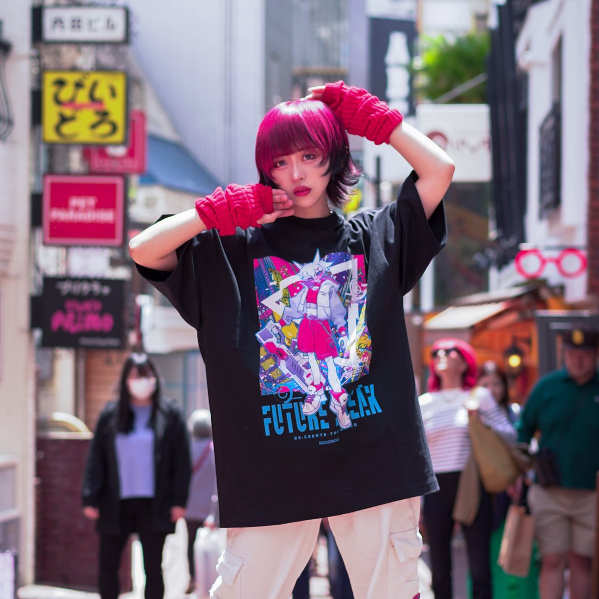 ADO×KEIGO INOUE コラボ　Tシャツ　希少　良品　Lサイズ ケイゴイノウエ×Ado」コラボレーションアイテム発売決定！ - Ado