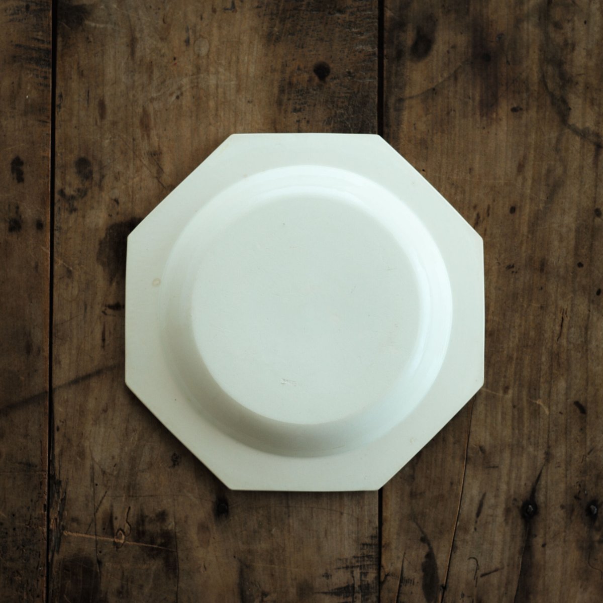 モントロー ファイアンスフィーヌ オクトゴナルプレート 深皿 アンティーク モントロー ファイアンスフィーヌ オクトゴナルプレート 深皿 アンティーク