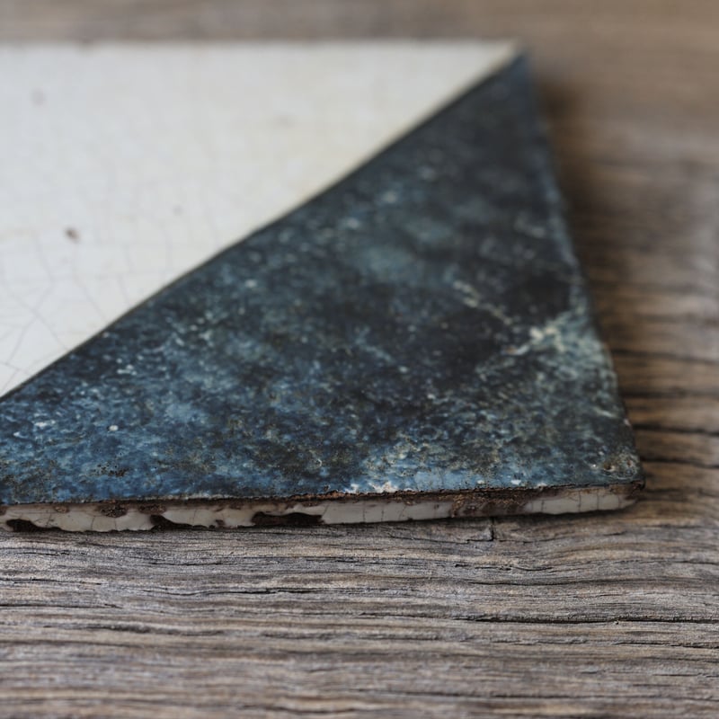 17世紀 古手のデルフトタイル 幾何学文 / the Netherlands 17th C.