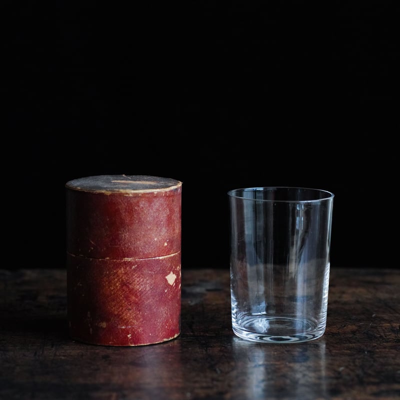 19世紀 フランス 古い手吹きの筒型グラス / Hand-Blown Glass / Fra