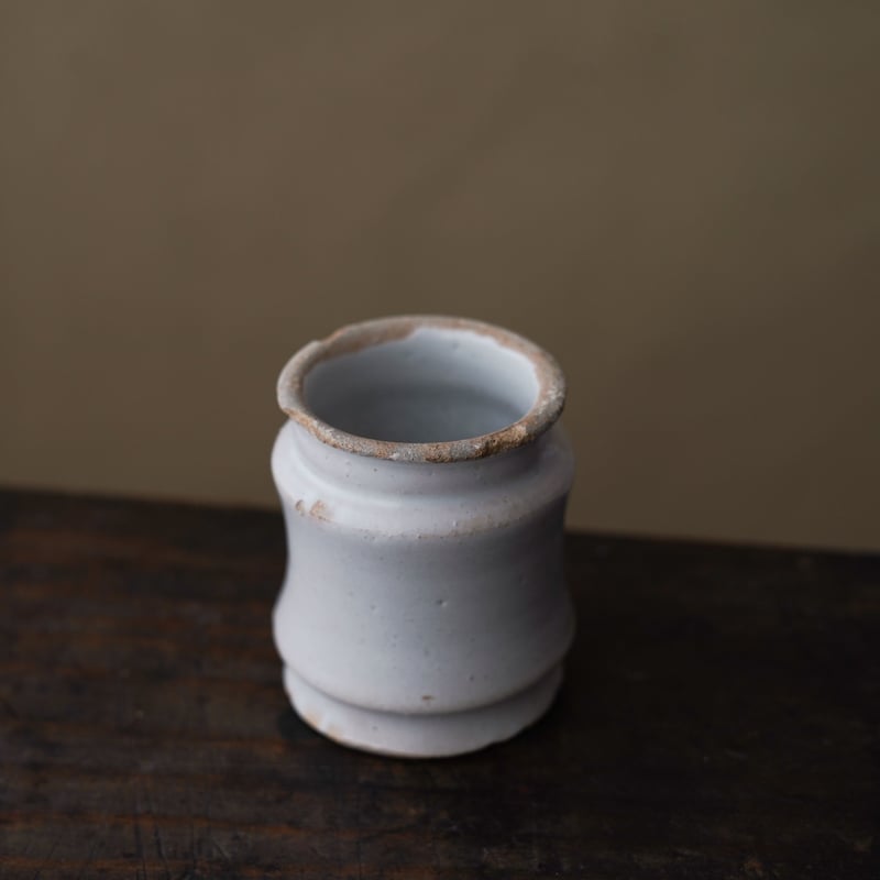 とても珍しい総釉！　17世紀　阿蘭陀　盃　デルフト　黄釉　アルバレロ とても珍しい総釉！ 17世紀 阿蘭陀 盃 デルフト 黄釉 アルバレロ