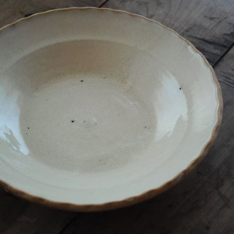 19世紀 南イタリア マヨリカ焼 無地白錫釉皿 / Italia 19th C. | tsuc