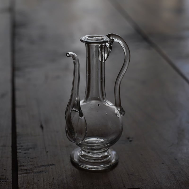 18世紀 フランス 手吹きガラスのピッチャー / Hand Blown Glass