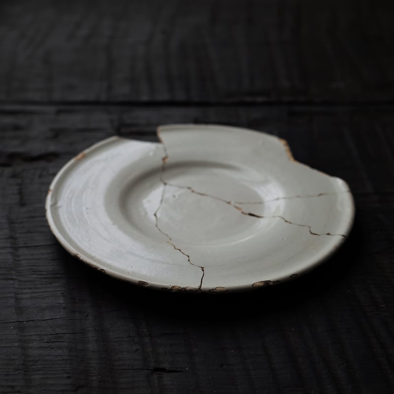 17世紀 オランダ デルフト白釉皿 / the Netherlands 17th C. | t