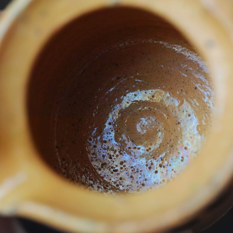 19世紀 南フランス 抽象文スリップウェア 黄釉ピッチャー / France