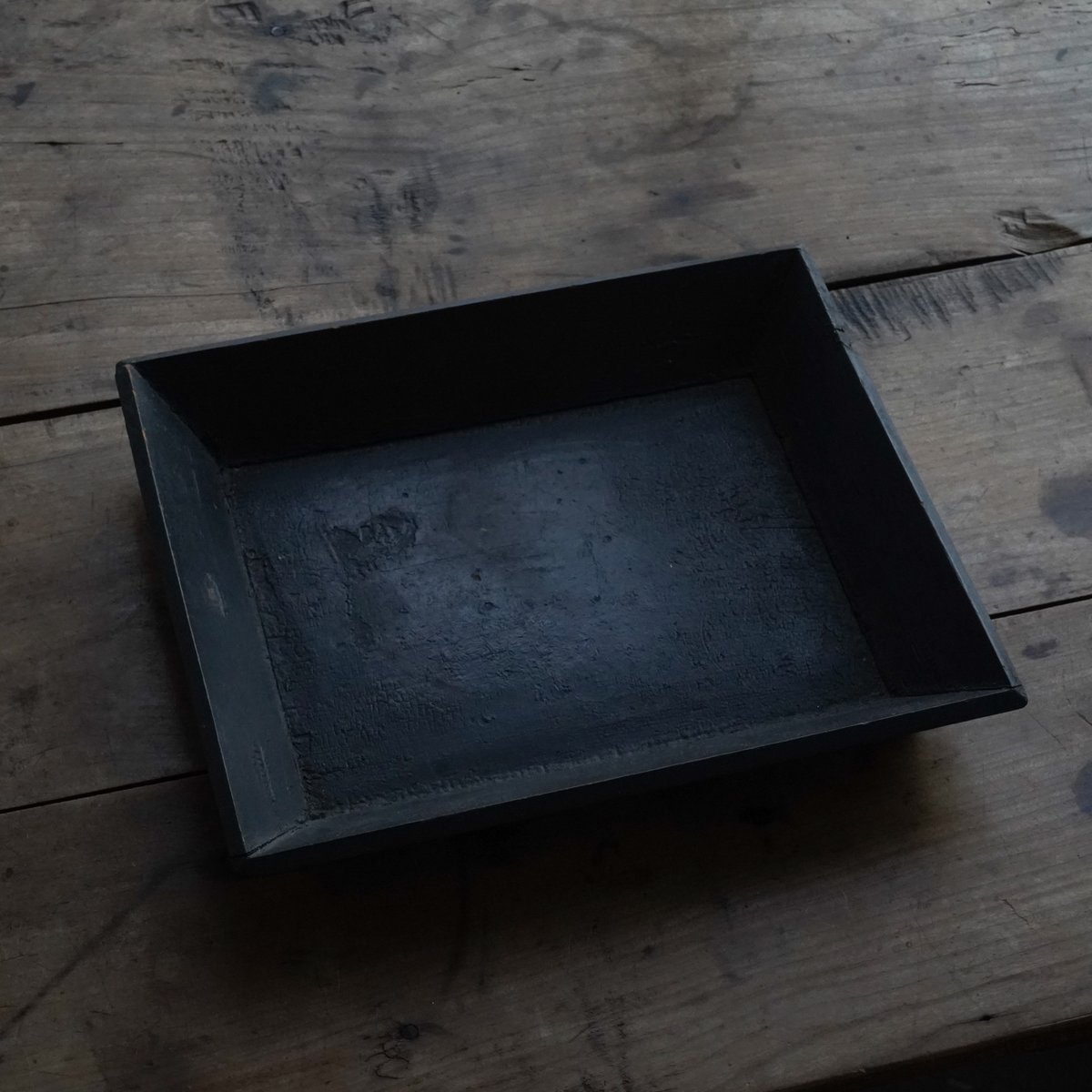 李朝黒漆角盆 / 李氏朝鮮時代後期 | tsuchika